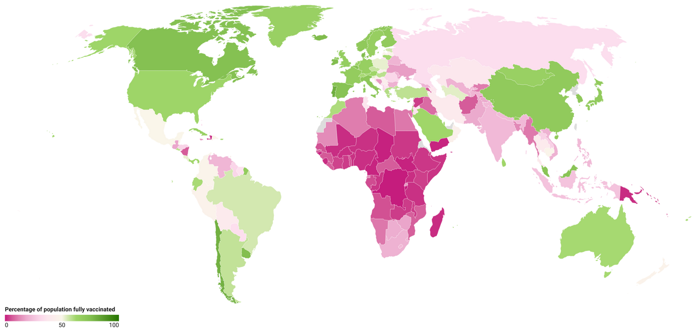 Nearly 5 billion people are not yet fully vaccinated against Covid-19.